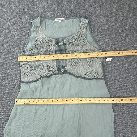 Vintage Spencer Alexis Maxi Dress Womens 10 Green Fairy Romantic 90s Y2K USA - Picture 4 of 11